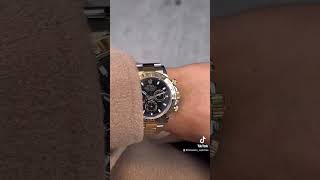 Fall fashion with the Daytona Two Tone Black Dial rolex rolexdaytona watches fall october [upl. by Annor]