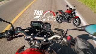 TOP SPEED YAMAHA XJ6 😳 [upl. by Annekim]