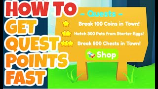 HOW TO GET QUEST POINTS FAST IN PET SIMULATOR X QUESTS UPDATE [upl. by Aydidey]