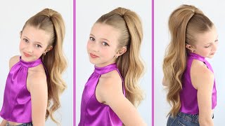 Simple Half Up Half Down HairStyle Tutorial 2023 [upl. by Nolitta]