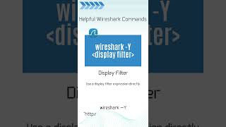 Wireshark Commands Display Filter [upl. by Eseekram]