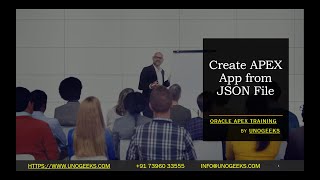 Oracle Apex Training  Create APEX App from JSON File  Oracle Apex Course [upl. by Lienaj]