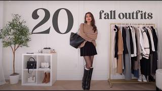 FALL LOOKBOOK  20 fall outfits trendy  casual [upl. by Llekim]