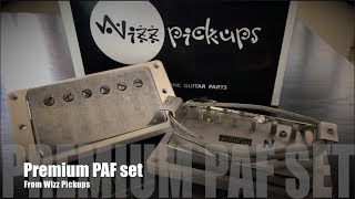 Wizz Pickups Premium Clone PAF Pickup Set [upl. by Seidler]