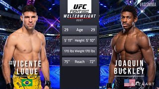 VICENTE LUQUE VS JOAQUIN BUCKLEY FULL FIGHT UFC ON ESPN 54 [upl. by Atirabrab]