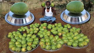 MANGO PICKLE  King of Mango Pickle prepared by my Daddy Arumugam  Village food factory [upl. by Hubert]