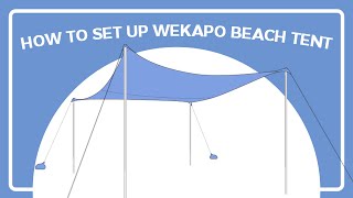 Easy Setup Instructions for Wekapo Beach Tent Classic [upl. by Dottie]