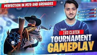 Tournament Gameplay🏆 1v3 clutches with m79 and Grenades  Taneja op [upl. by Carrnan302]