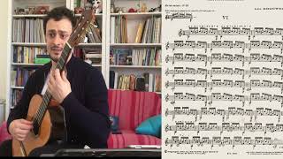 Leo Brouwer  estudios sencillos no 6 VI tutorial [upl. by Yrehcaz203]