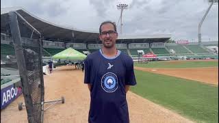 entrevista con Jeff Ibarra pitcher de algodoneros de guasave pretemporada [upl. by Abbi]