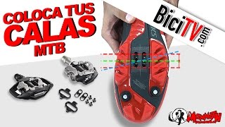 Cómo colocar las calas de unas zapatillas de bici de montaña [upl. by Diehl977]