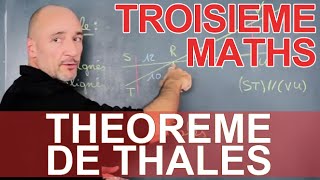 Théorème de Thalès  Maths 3e  Les Bons Profs [upl. by Nauquf]