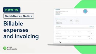 How to mark expenses billable and invoice them to your customer in QuickBooks Online [upl. by Auhoj]