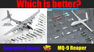 Bayraktar Akıncı vs MQ9 Reaper  Turkish Vs Americas Military Drone  TechnoBot [upl. by Phebe92]