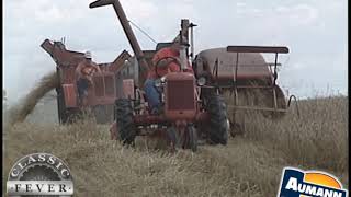 Allis Chalmers Combines  Harvesting With Classic Tractors  Classic Tractor Fever [upl. by Pul261]