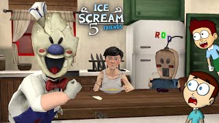 Rods Storyline in Ice Scream 5  Shiva and Kanzo Gameplay [upl. by Asaret480]