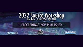 2022 Source Workshop Proceedings Published [upl. by Molly]