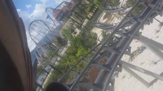 Olandese Volante Front Seat onride HD POV Rainbow MagicLand Italy [upl. by Lilybelle]