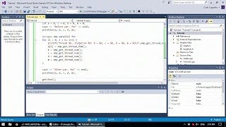 Parallel programming in C with OpenMP Visual Studio tutorial [upl. by Cami]