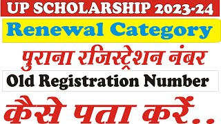 स्कॉलरशिप का रजिस्ट्रेशन नंबर कैसे पता करें up scholarship registration number kaise pata karen [upl. by Tova]