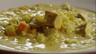 How to Make Indian Inspired Mulligawtawny Soup  Soup Recipe  Allrecipescom [upl. by Ynoffit]