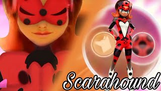 Scarahound transformation Scarabella unify with dog miraculous Ladybug season 5 FANMADE [upl. by Bal]