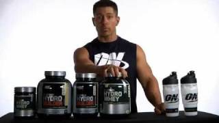 MassiveJoescom  Optimum Nutrition Platinum Series Protein Powders  Hydrowhey Hydrobuilder [upl. by Gaulin]