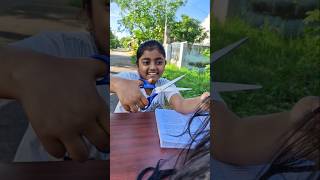 Chewing GUM on the HAIR😱TomampJerry 🤣DiyaIshwarya shorts viralvideo [upl. by Ezirtaeb181]