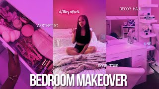 ROOM MAKEOVER  Room Tour New Furniture Decor Haul Pinterest Inspired [upl. by Soirtemed414]