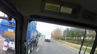 Trash Trucks driving back to the transfer station in a convoy POV [upl. by Idac]