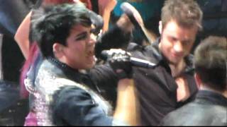 Adam Lambert Funny AI Group Dont Stop Believing Glendale Arizona [upl. by Kirschner]