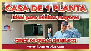 🏡 CASA DE 1 PLANTA 🧓 La mejor opción para ADULTOS MAYORES cerca de la CIUDAD DE MÉXICO en Tulancingo [upl. by Weihs]