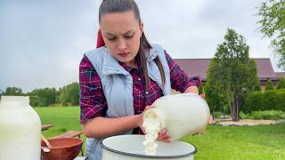 Cooking Ukrainian Borscht in the Village Delicious and very Healthy Recipe [upl. by Byrann]