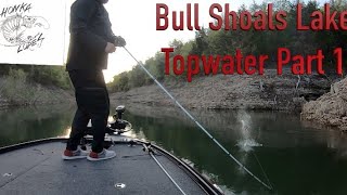 Bull Shoals Lake Topwater Part 1 February 13 2024 [upl. by Ches]