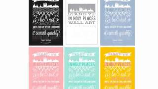 Scripture Wall Art [upl. by Odlanier]