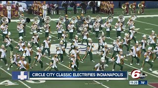 Circle City Classic parade and football game in Indianapolis [upl. by Tterrab]