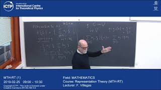 Representation Theory MTHRT Lecture 1 [upl. by Aninahs]