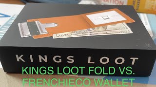 Unboxing Kings Loot Fold and comparing size to Frenchieco wallet [upl. by Aletsirc]