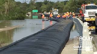 Cofferdam Aqua dam GulfCoast Demonstration [upl. by Zosima126]