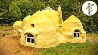 Incredible Dome Home Built with Earth Bags  Sustainable SuperAdobe House [upl. by Roleat436]