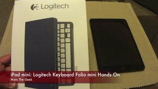 iPad mini Logitech Keyboard Folio Mini Hands On [upl. by Rellia366]