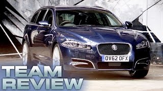 Jaguar XF Sportbrake Team Review  Fifth Gear [upl. by Larrisa528]