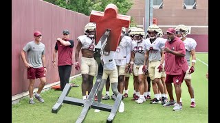 Practice Highlights FSU Football returns to practice in full pads after Easter weekend [upl. by Iams]