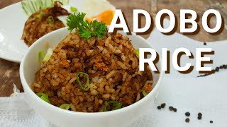 Adobo Rice l Quick and Easy Filipino Chicken Adobo Fried Rice [upl. by Aleunam]