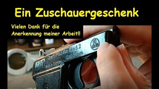 Zuschauergeschenk Unboxing  HS 2a Schreckschusspistole 6mm Flobert Gaspistole  Weinbergpistole [upl. by Nylirek]