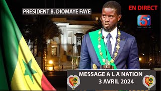 🛑Direct • Premier Discours du Président Diomaye Faye le Décryptage dans l’Edition Spéciale de 5TV [upl. by Lyndon24]