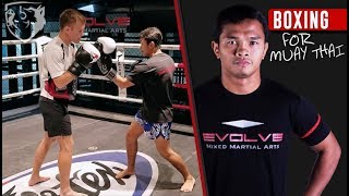 3 Boxing Combos for Muay Thai w Panomroonglek Kiatmookao [upl. by Myrwyn]