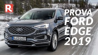 Ford Edge 2019 la prova in Svezia su neve e ghiaccio [upl. by Vi]