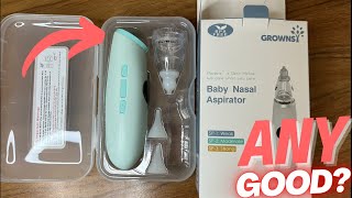 Grownsy Baby Nasal Aspirator Review [upl. by Alma848]