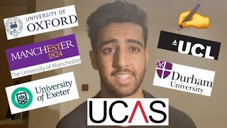 My UCAS Personal Statement Oxford UCL Durham Manchester Exeter [upl. by Aryamo]